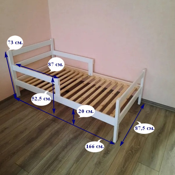Кровать подростковая Malika Lana 160х80, белый Кровать подростковая Malika Lana 160х80, белый